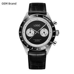 OEM Custom Business VK64 Quartz Mens Watches Top Luxury Brand Wrist Watch Man Stainless Steel Waterproof Clock Relogio
