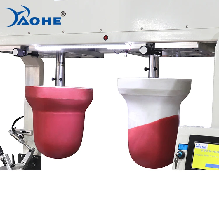 Two Colors Bowl Pad Printers Ceramic Dish Cooking Plate Pad Printing Machine