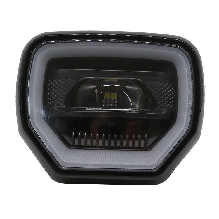 Универсальные светодиодные фары для мотоциклов квадратные встроенные дневные ходовые огни