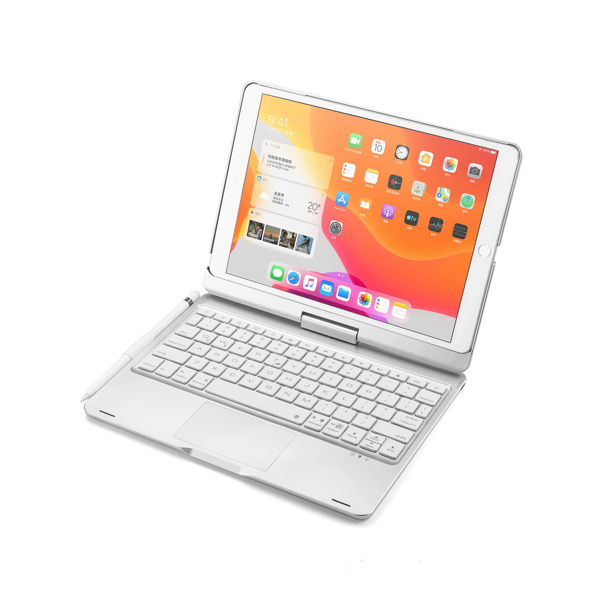 Trackpad Tablet Smart Touchpad Backlit Trackpad Magic Keyboard for iPad 10.2 Inch ...