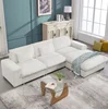 White + Polyester + 3 Seat + Foam