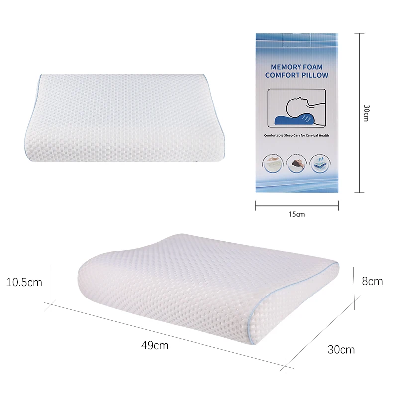Ergonomic Design Pillow Memory Foam Cervical Neck Support Pillow Skin Friendly