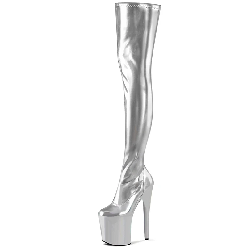 Stripper Heels Cross 20cm/7.8inch Pole Dancing Over The Knee Boots Sexy ...