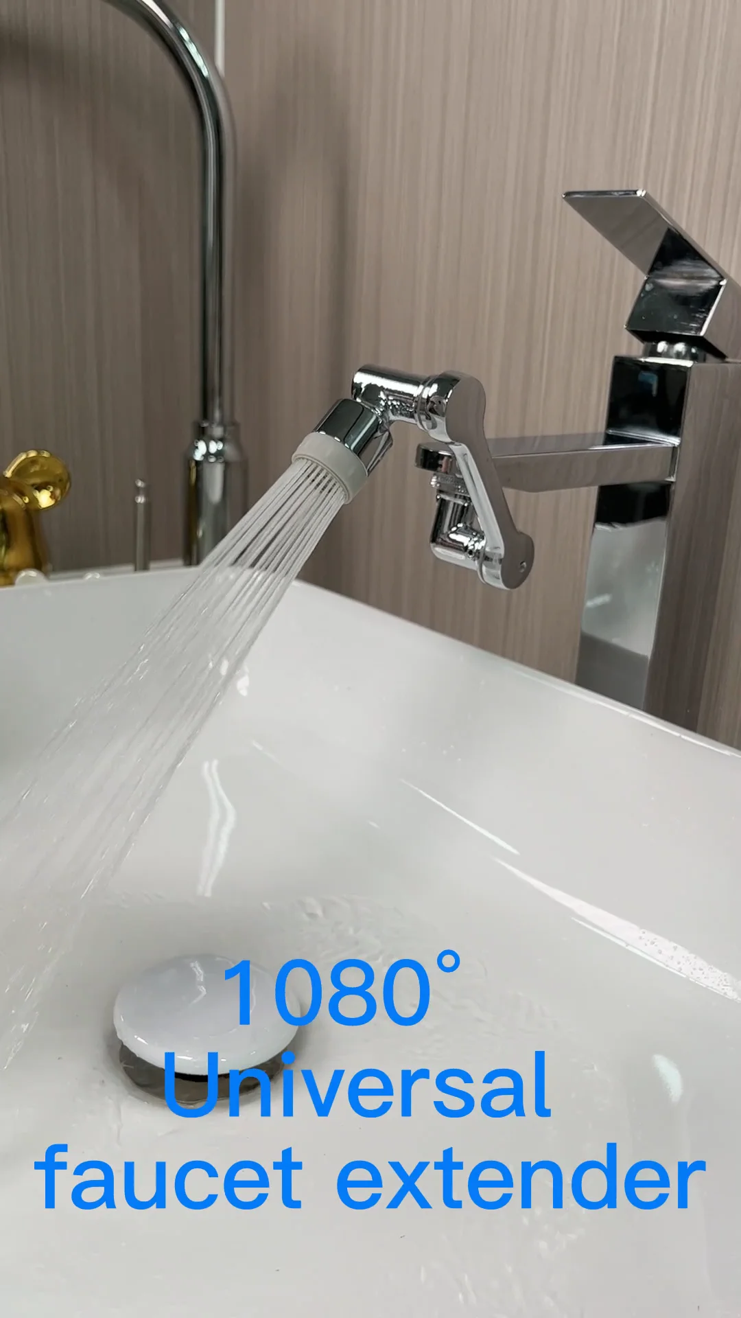 Tiktok Universal 1080 Robotic Arm Swivel Faucet Aerator Brass Sink Faucet Attachment With 2