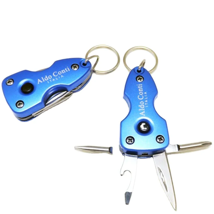 Stainless Steel Mini Led Pocket Tool Kit Keychain With Logo - Buy Mini ...