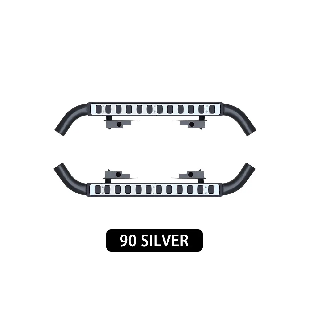 Marchepieds Latéraux Freelander 2 L359 (2006-2014) - Noir Et Chrome - Kit Anti-Dérapant Avec Supports