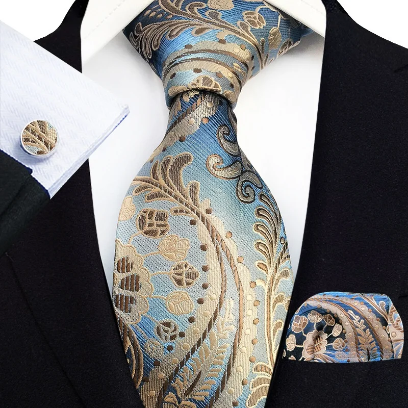 Forest Green Square Pattern Tie Set / Pocket Square, Bowtie, Tie Clip...