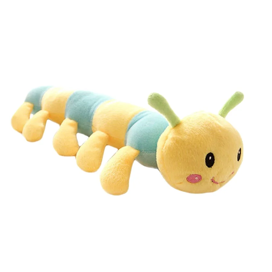 G57 Adorable Cute Stuffed Animal Plush Caterpillar Hugging Pillow Toys Kids Bed Decoration Caterpillar Plush