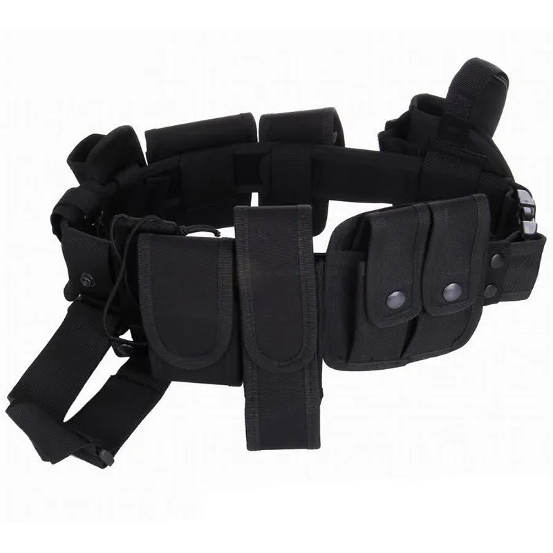 Adjustable Training Multi Functional Outdoor Sports Multiple Pockets Security Inspection Belt Security Duty Belt