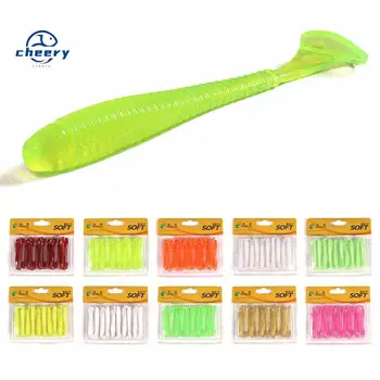 CHEERY High Quality 70mm Soft Shad Fishing Lures 20pcs/Bag in 10 Colors T-Tail Artificial Soft Bait for River and Lake Fishing – Soft Lure – view 2