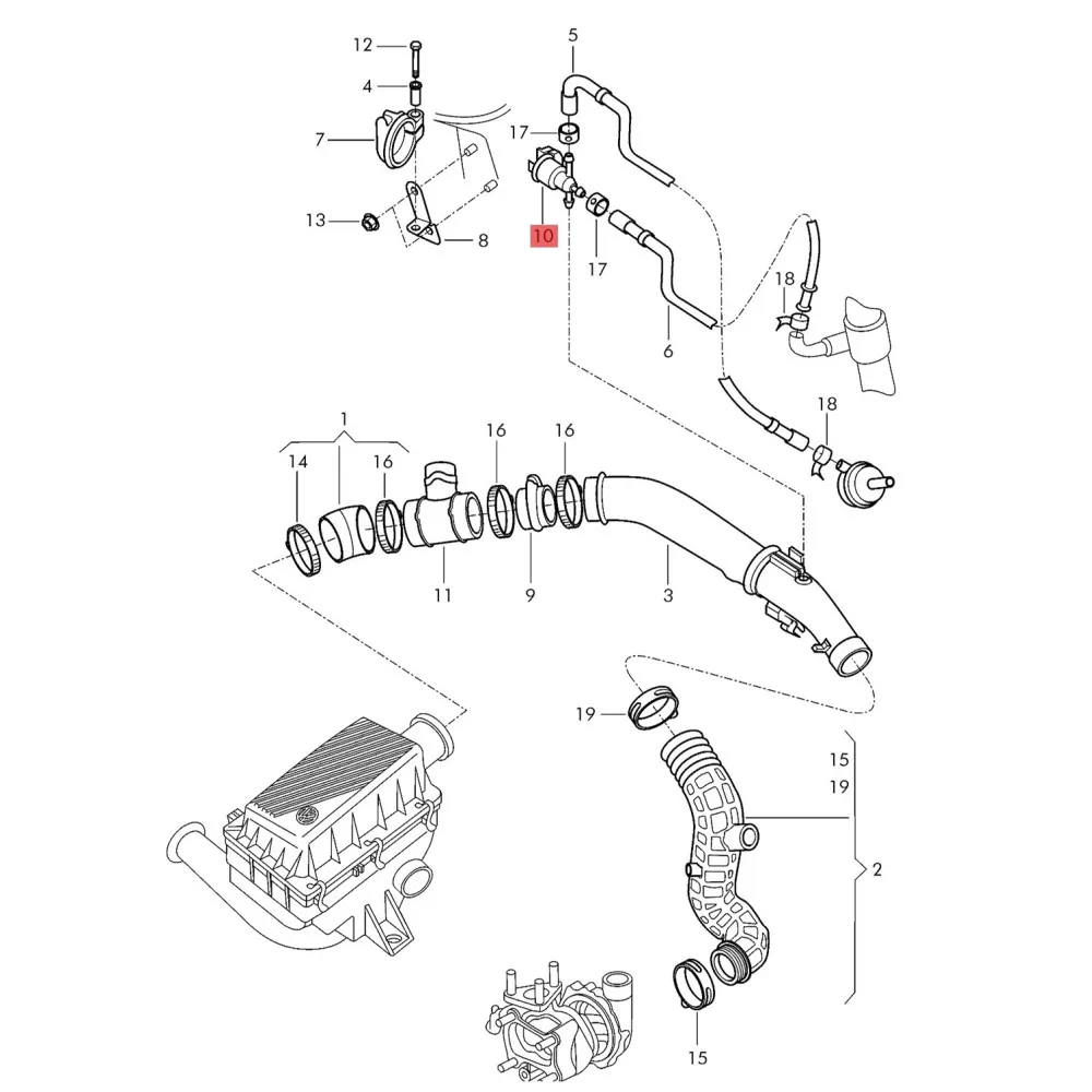 Electronic 1.8T N75 058906283C Control Pressure Control Valve for VW Passat B5 Golf Saveiro Audi S4 A6 TT 06A906283E 058906283F