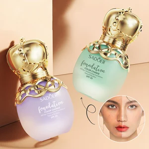 OEM SADOER Oil Control Moisturizing Waterproof Makeup Powder Primer Sunscreen Liquid Foundation