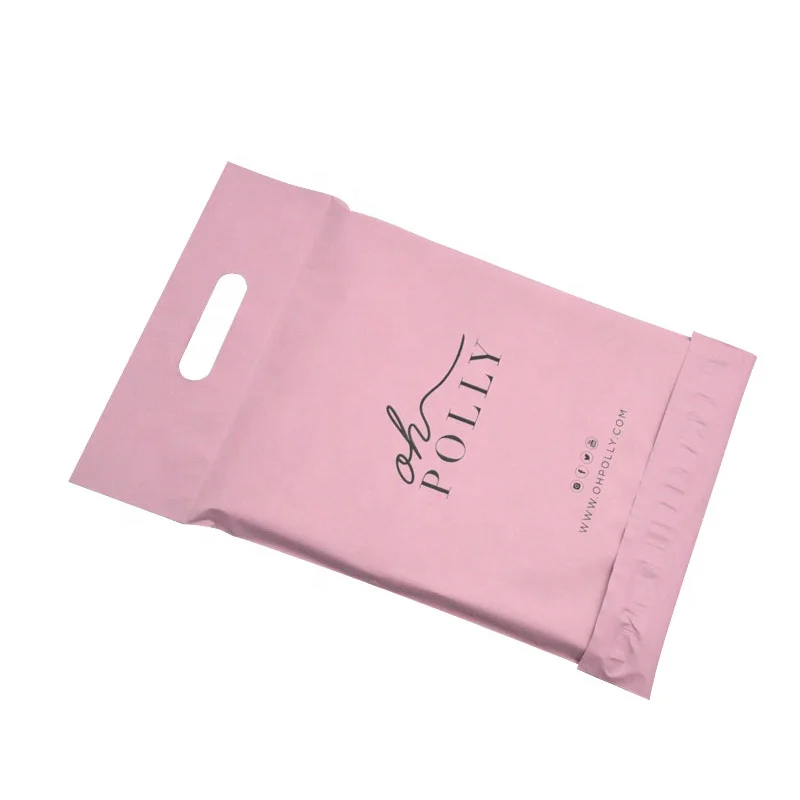 Полиэтиленовые пакеты для почтовых отправлений на заказ, розовые пластиковые пакеты для почтовых отправлений с логотипом на заказ, упаковка для печати на одежде