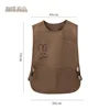 Gilet/tablier couleur café (sans lingettes pour les mains)