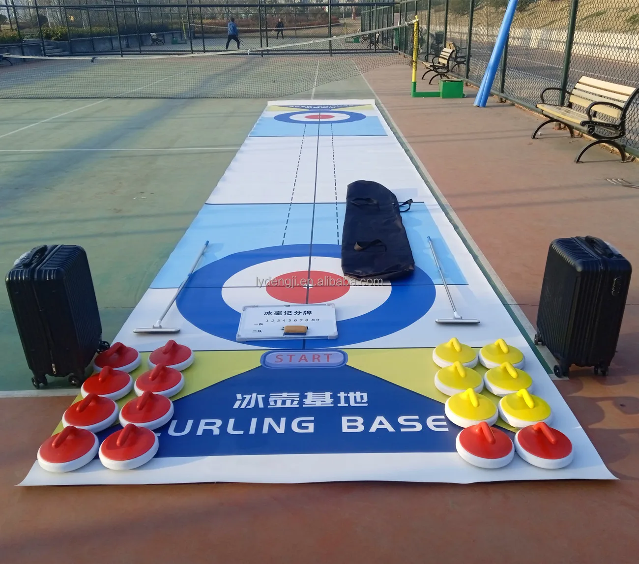 Outward Bound Training use  ice curling equipment with Curling rocks curling panels team sports
