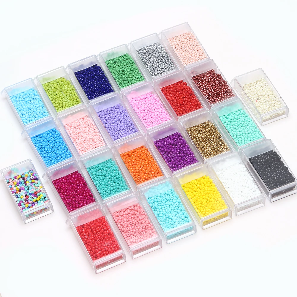 2MM Seed Beads For Jewelry Making 1000pcs Crystal Lampwork Glass Waist Beads  For Bracelets Bangles DIY Crafts Charms Accessories - Buy 2MM Seed Beads  For Jewelry Making 1000pcs Crystal Lampwork Glass Waist