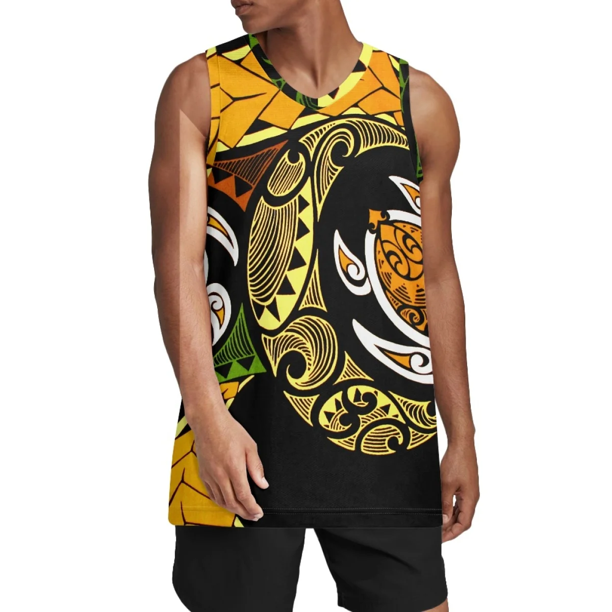 Polynesian Tribal 3 Basketball Jerseys - ShopperBoard