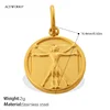 Vitruvian Man Charm