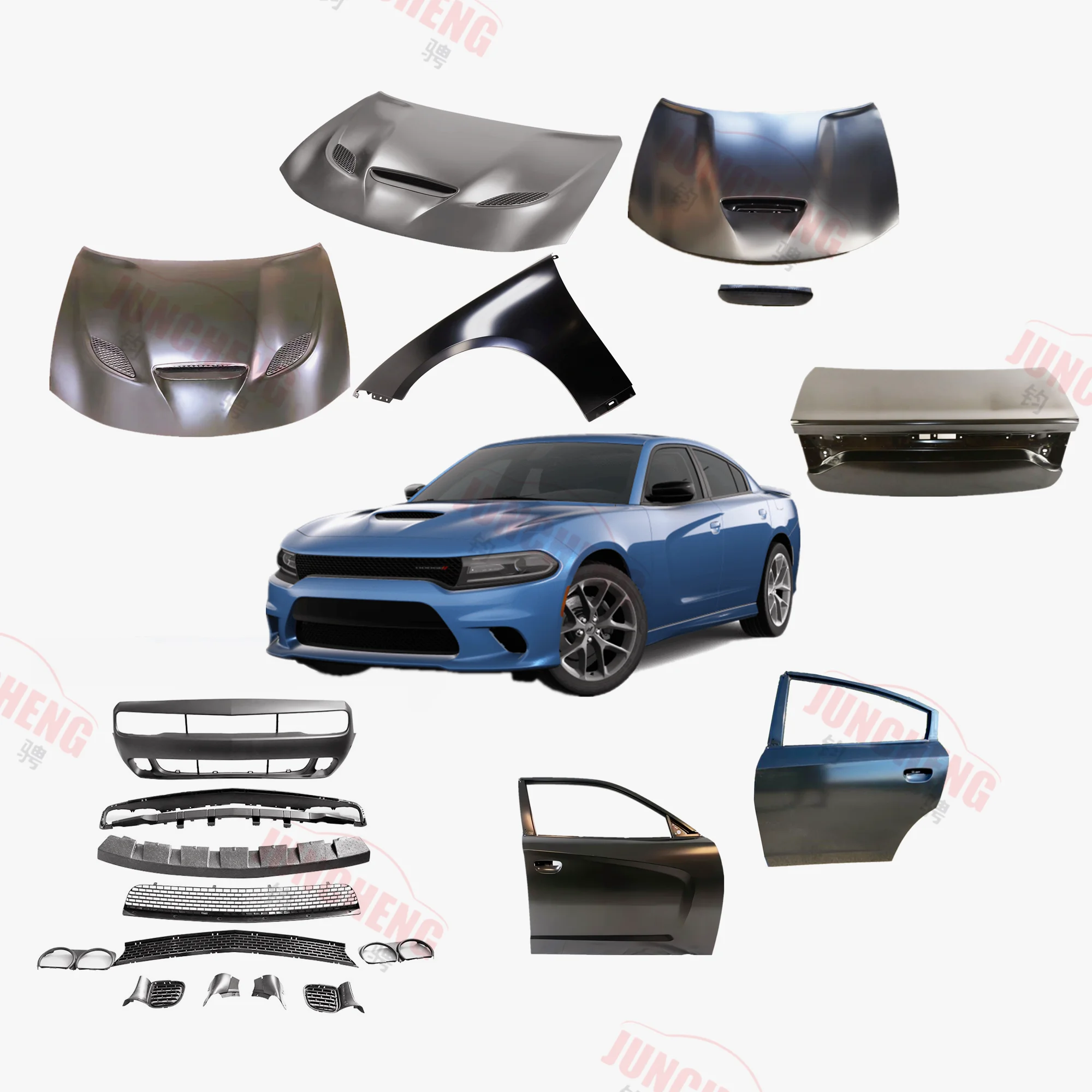 パーツ dodge Dodg-e Car Front Door for 2011-2024 Dodge Charger SRT Hellcat Redeye