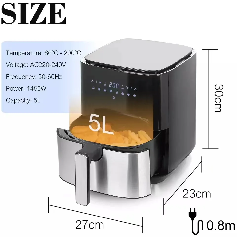 Sonifer Sf1014 Electric Household 5 Liter 1450w Nonstick Liner No Oil