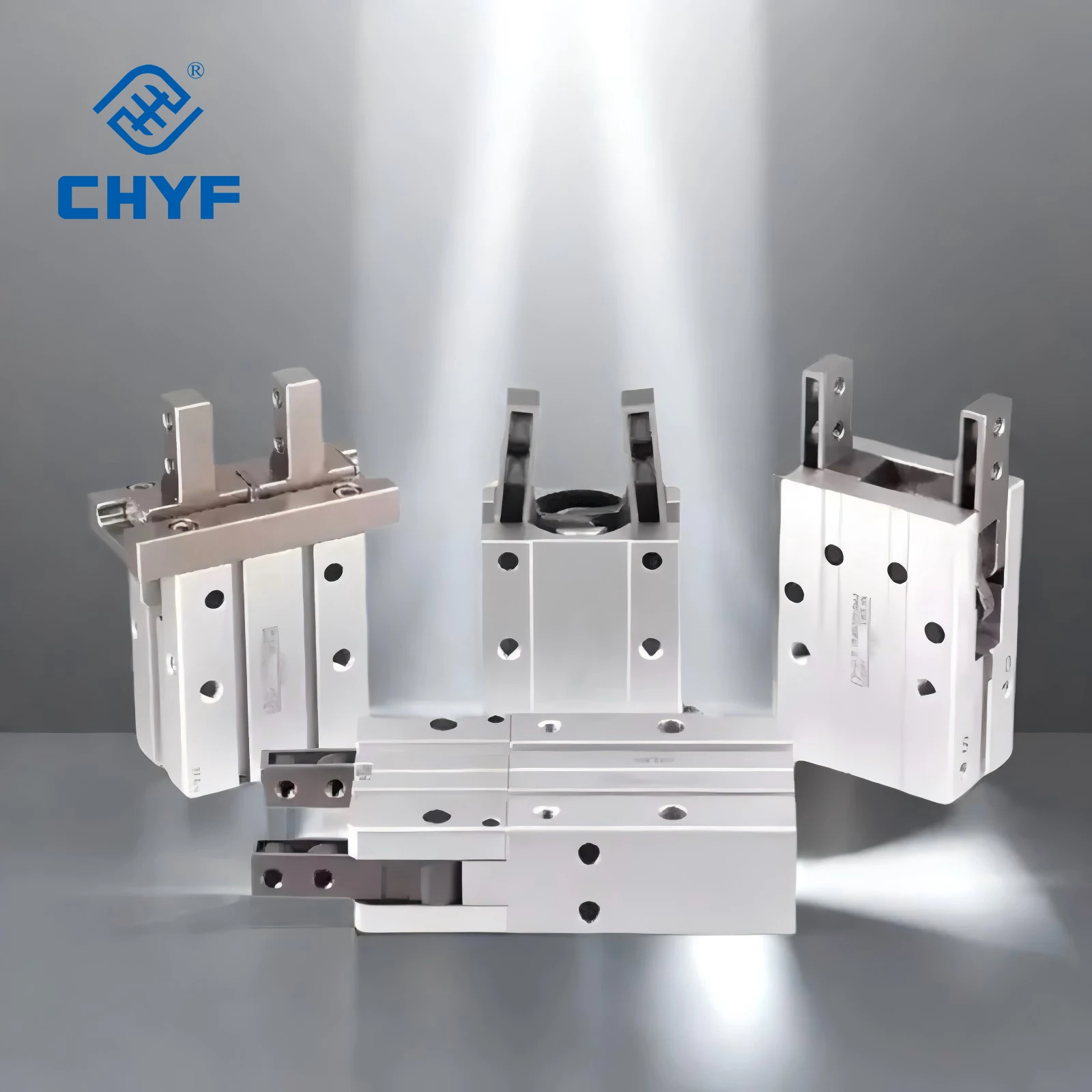 product airtac hfk series air gripper parallel style with guide track  roller bearing hfk10 hfk10b hfk10m hfk10n-12