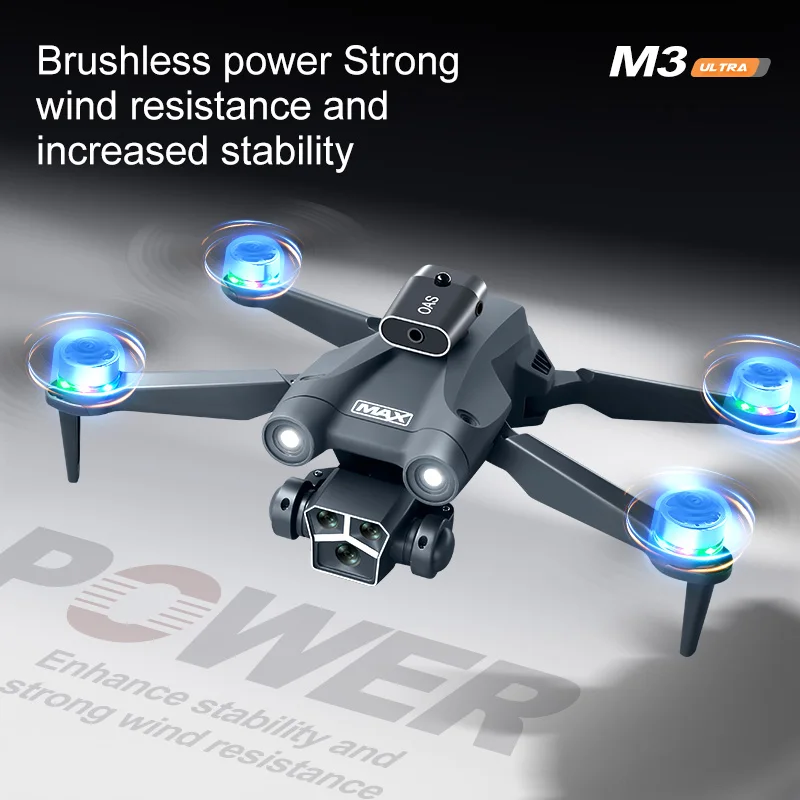 Drones avec caméra pour Adultes,Mini Drone Pliant,Drone FPV 4K WiFi, Drone télécommandé à 360