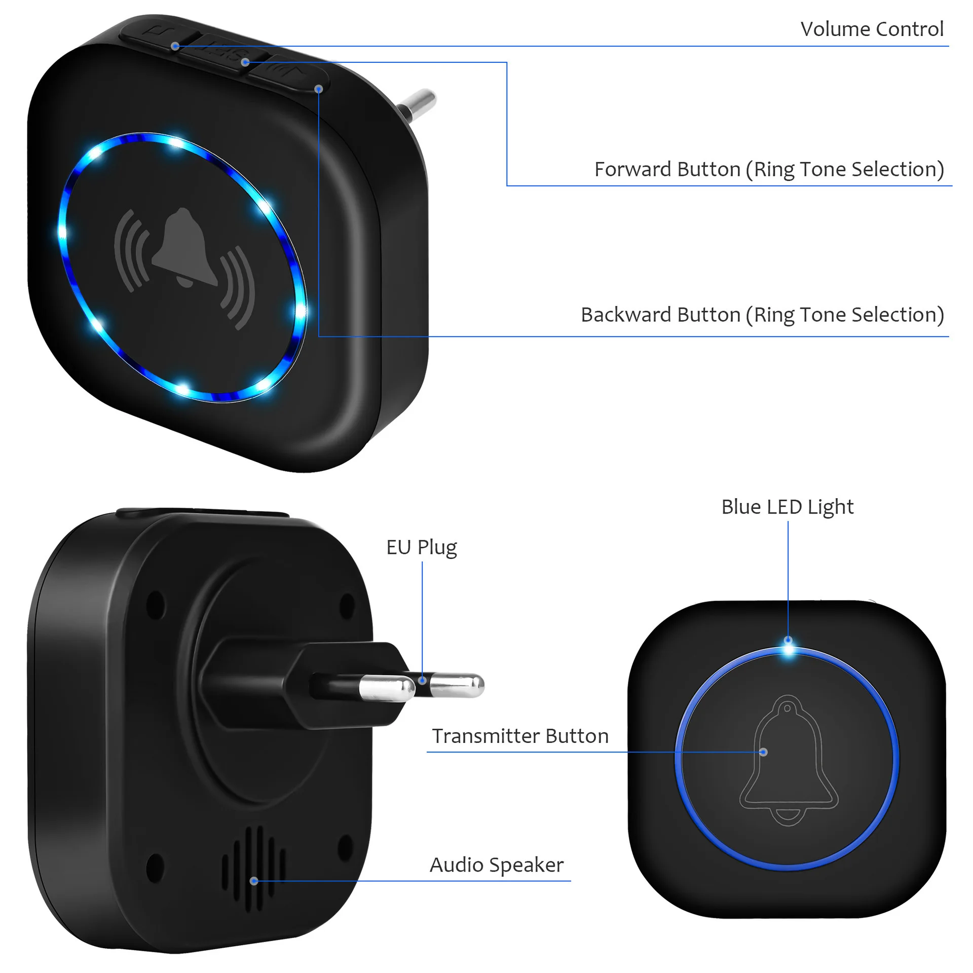 Smart Wireless Door Bell Flashlight Home Security - Image 3