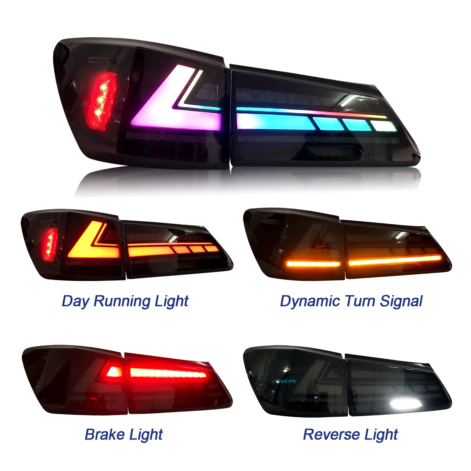 HCMOTIONZ RGB Start-up Animation DRL 2006-2012 Tail Lights