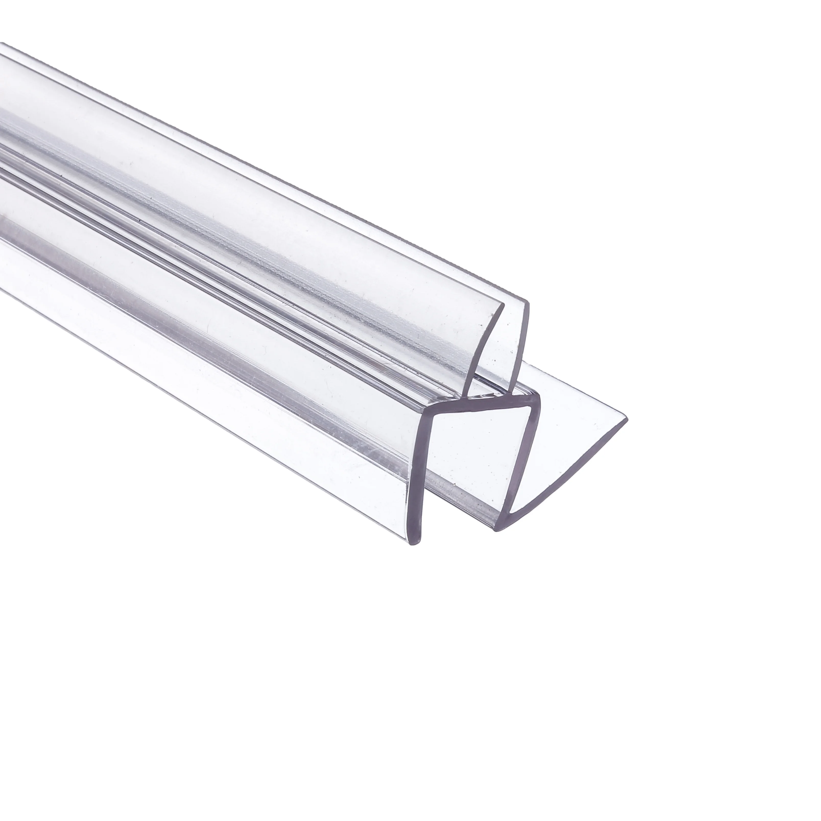 Bath Shower Door Bottom Seal  Suitable for 4mm/6mm/8mm/10mm/12mm Glass, Frameless Glass Shower Door Seal Strip