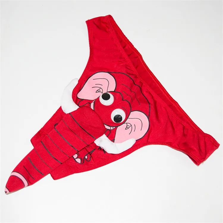 New elephant breathable sexy t-back red
