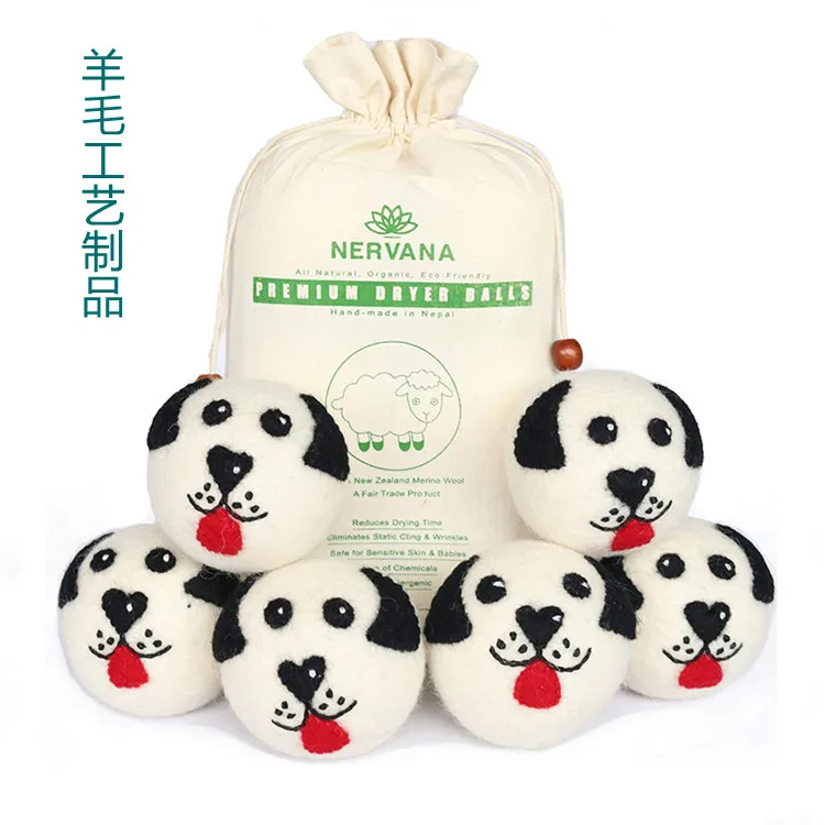 Little Lamb Wool Dryer Balls 2023 Bester Seller Wool Balls Hair Dryer