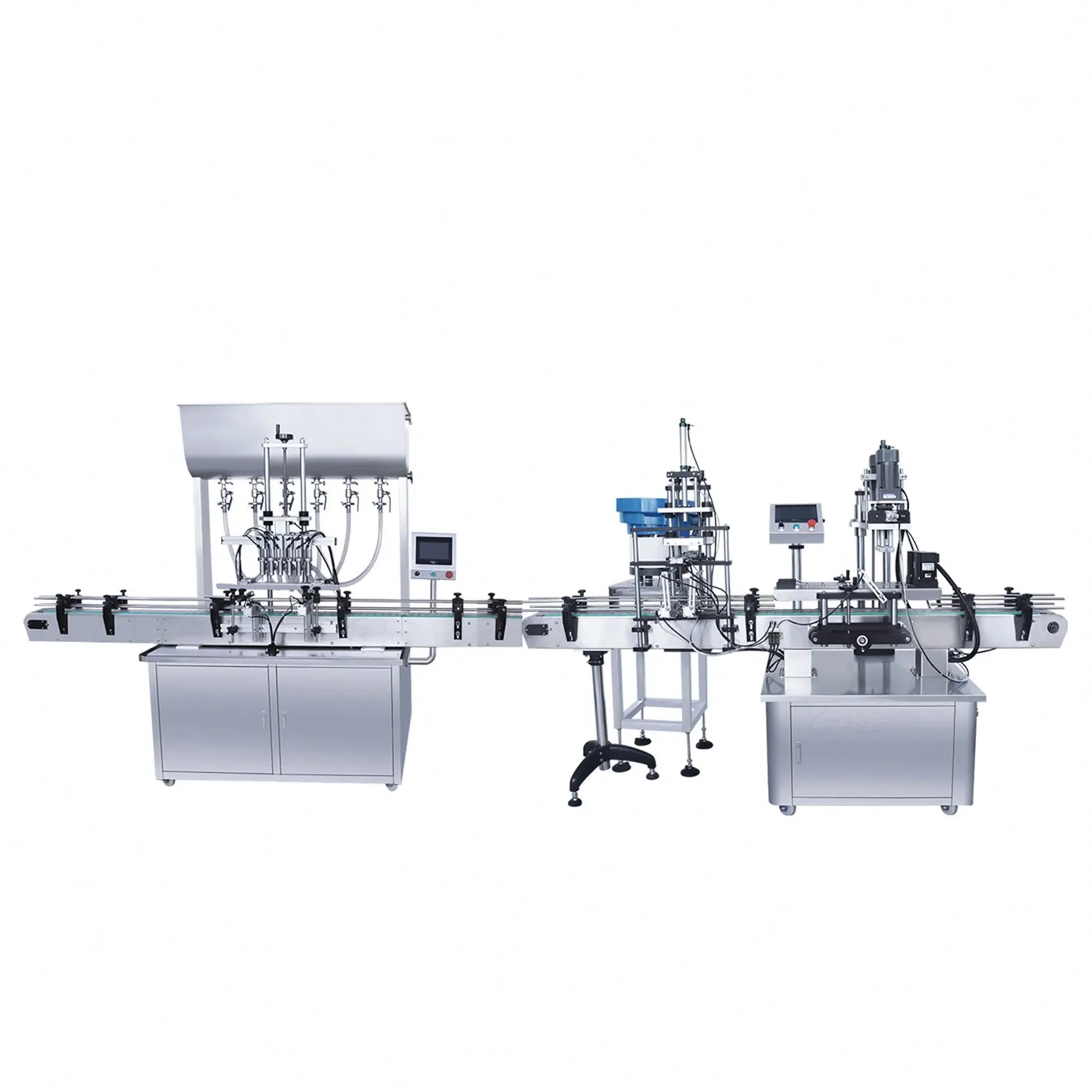 TEBAK Multi Head Linear Filling Machine Assembly Line Paste Liquid Detergent Edible Oil Quantitative Packaging Machine