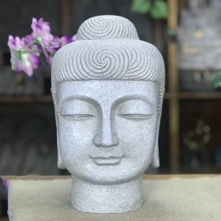Tang Dynasty style Buddha Head Statue Craft from ECO Friendly Resin Material for Interior Home and Hotel Decoration