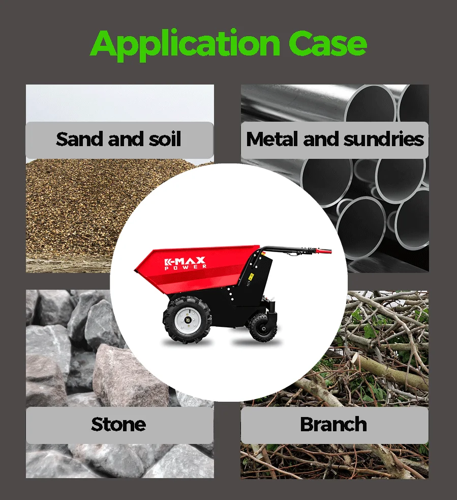 Энергосберегающий электрический мини-гусеничный грузовик K-maxpower грузоподъемность 500 кг 48 В 20 Ач мини-самосвал мини-погрузчик с бортовым поворотом