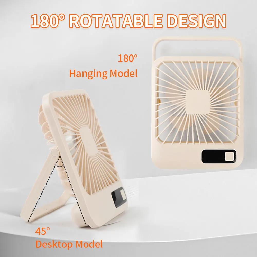 Wholesale Quiet USB Desk Fan Portable Small Personal Fan with 3 Speeds for Office Home Outdoor Travel Rechargeable Cooling Fan