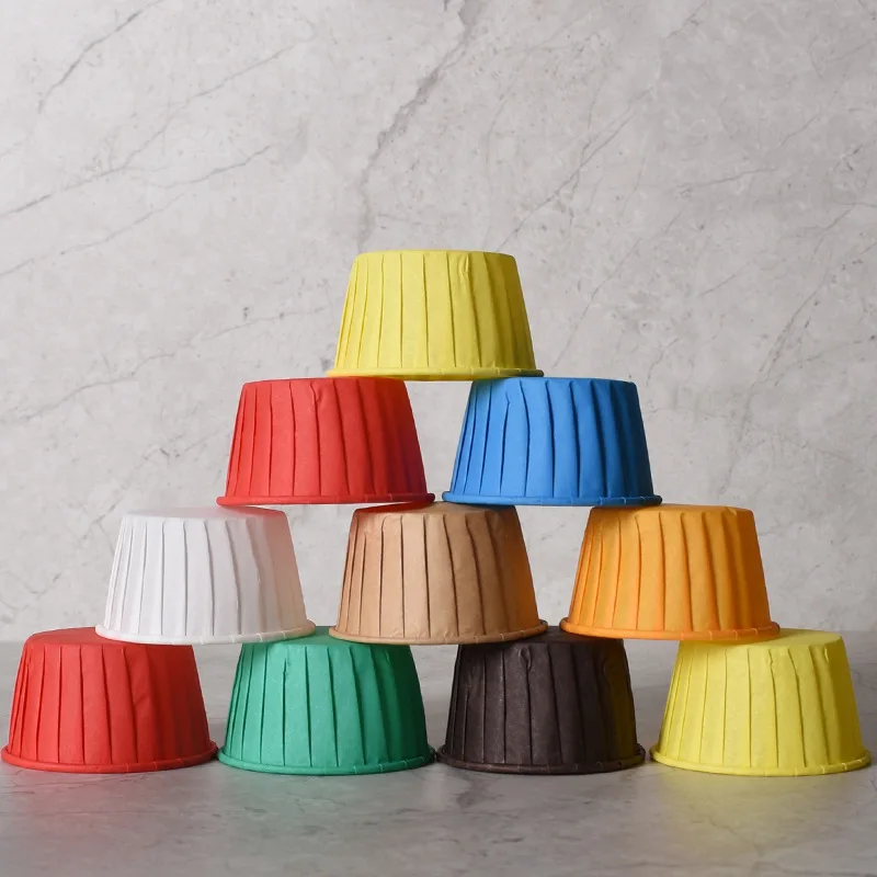 Custom Sized High Quality Disposable Biodegradable Paper Cup for Snack Souffle Medicine Sauce