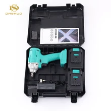 21V cordless impact wrench 1/2 inch strong motor electric wrench with work light