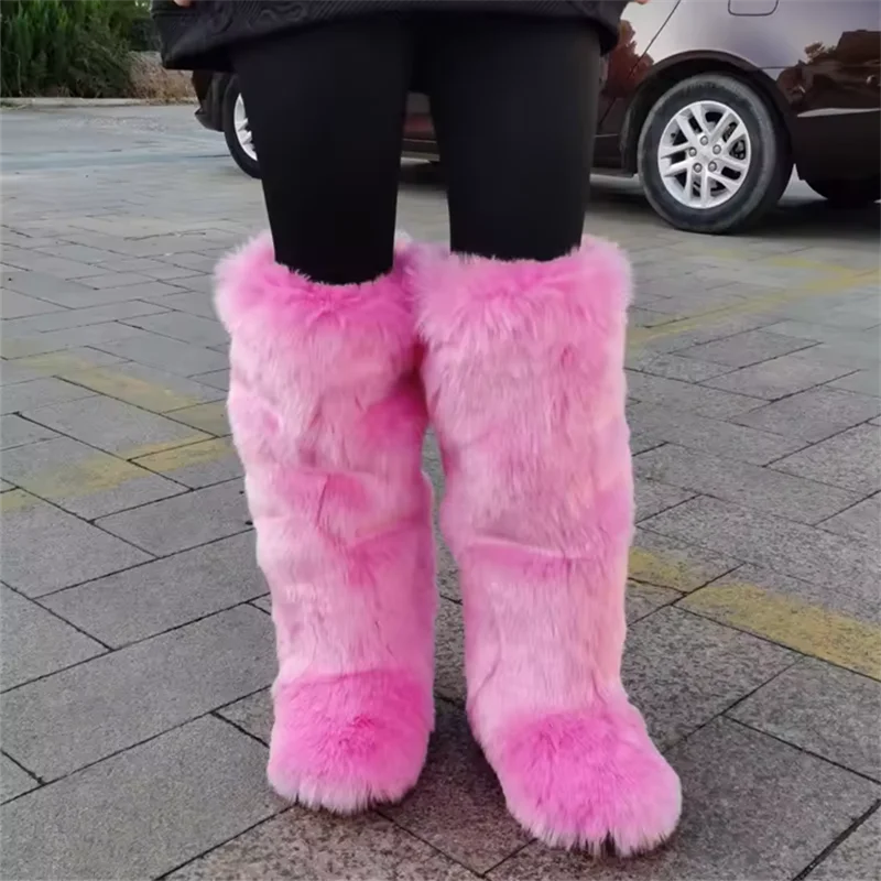 Acquista Stivali da donna con plateau Scarpe invernali Stivali da neve