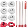 Poteau à quatre sections audacieux + tête blanche 6 + grande brosse + grande base