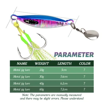 Cross-Border Xiaodoudou Artificial Hard Bait Lure Mini Metal Jig Long-Cast 20g-60g Sea Boat Freshwater Bass Snakehead Imitation – Metal Jig – view 3