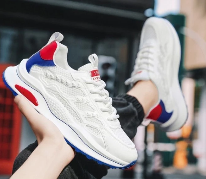 Summer Men's Shoes New Breathable Mesh Surface Casual Sports Shoes