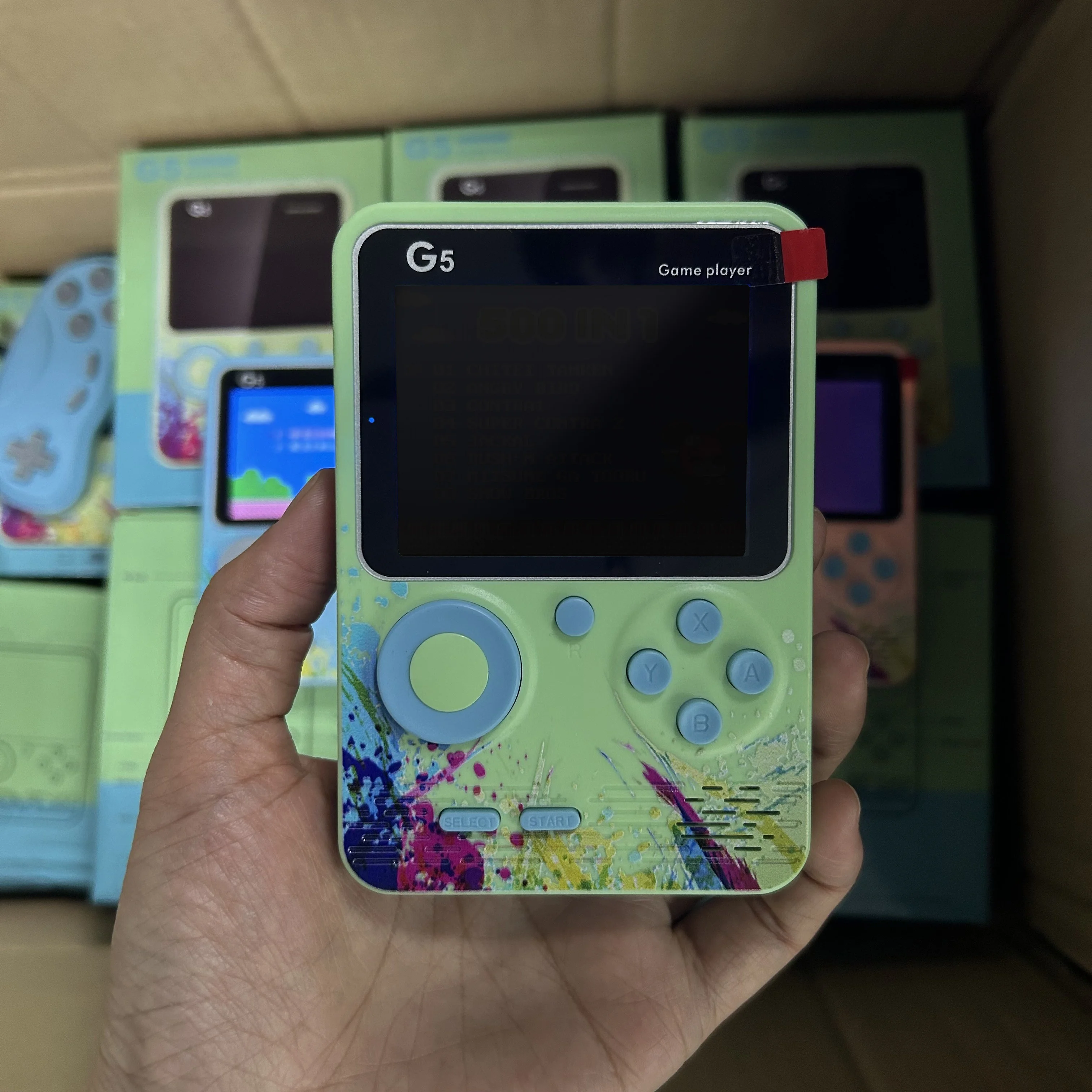 500 in MINI Games Handheld Game Console Players Portable Retro Video Game  Consoles Boy Inch Color LCD Screen GameBoy