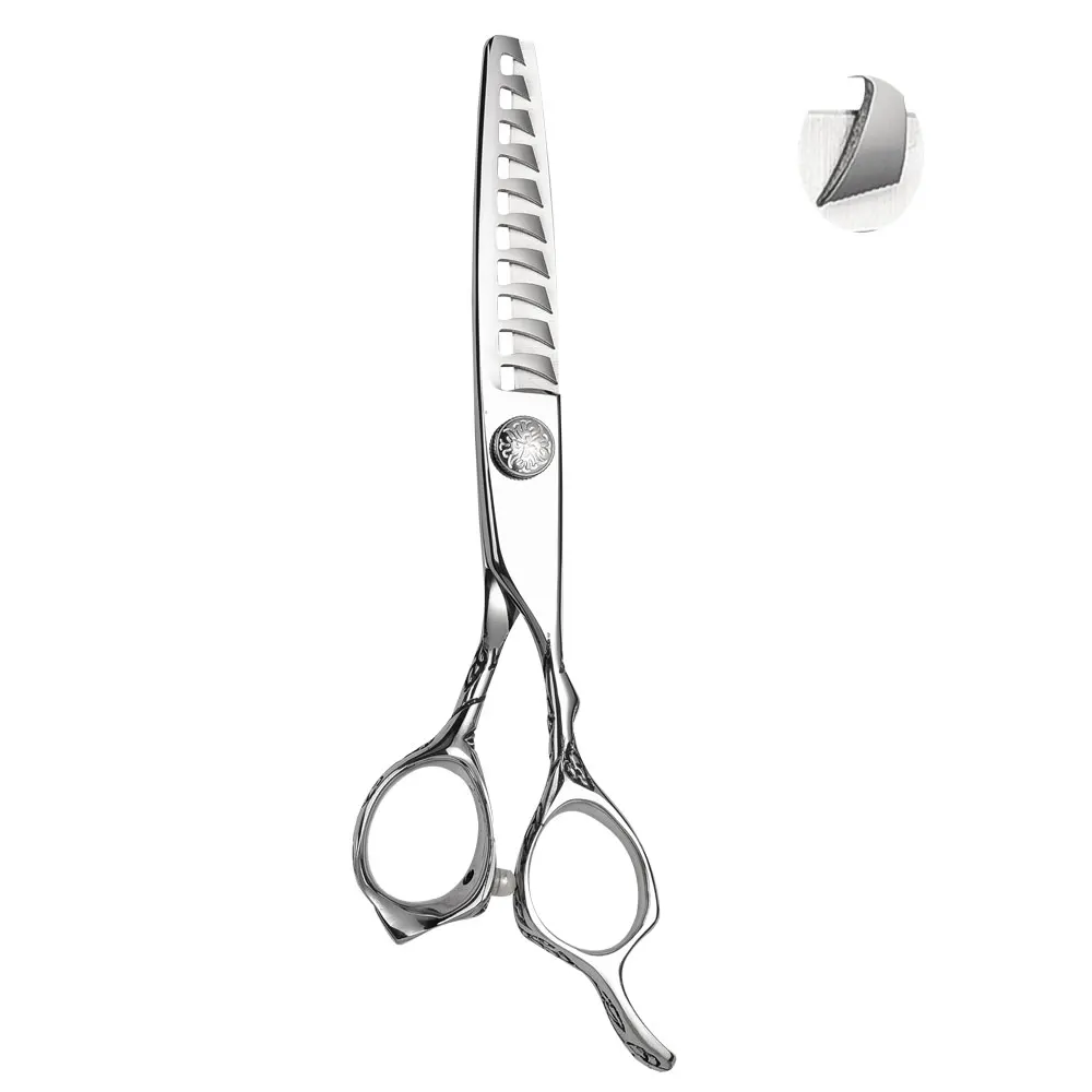 440c Rose Handle Professional Hair Cutting Scissors Thinning Scissors