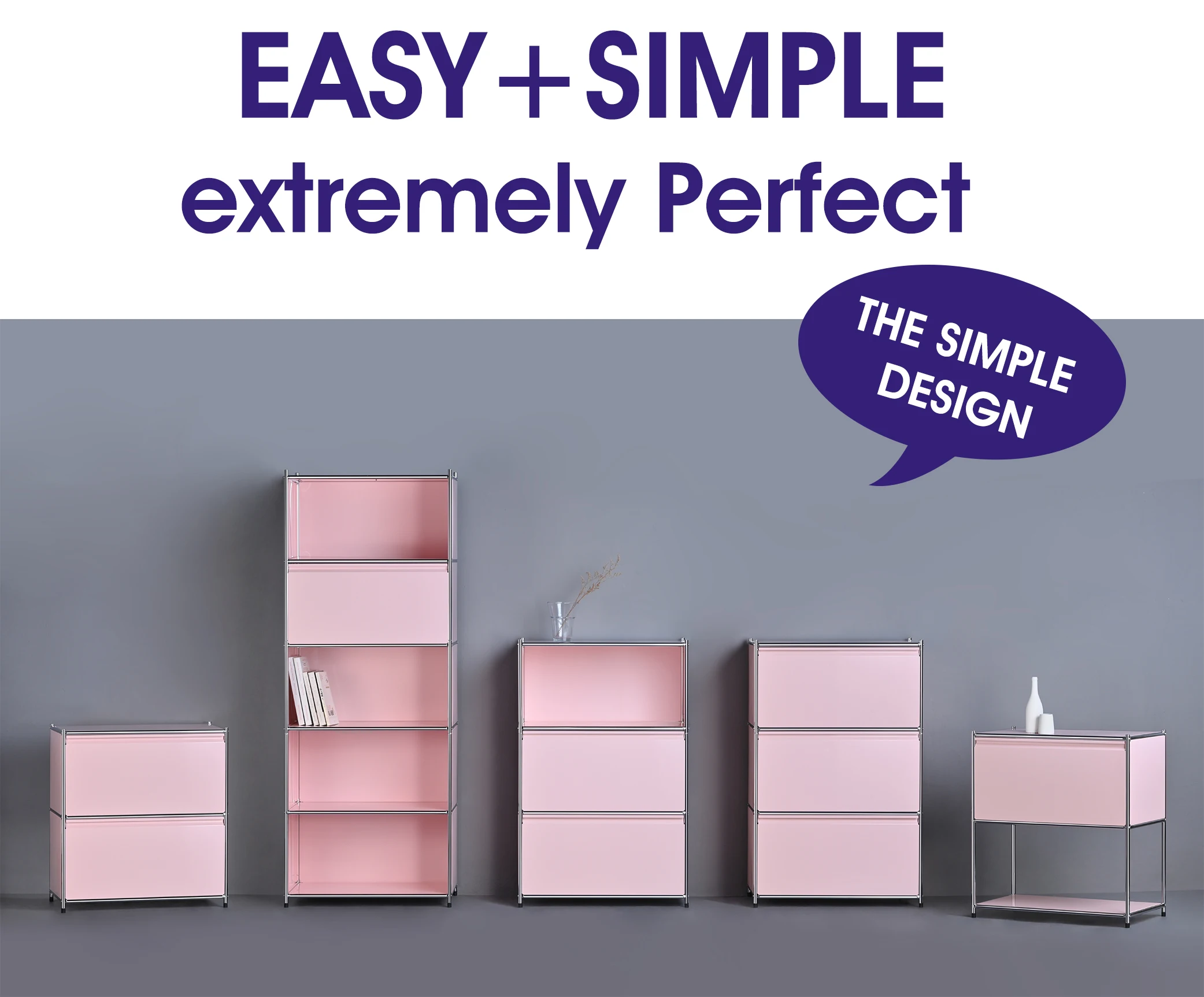 New Design Professional 40x40x64cm Metal Furniture Custom Decorative