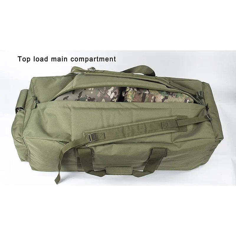 Customized Large Tactical Duffle Bag Travel Sports Equipment Duffel Luggage Backpack Tactical Gear Bag Backpack