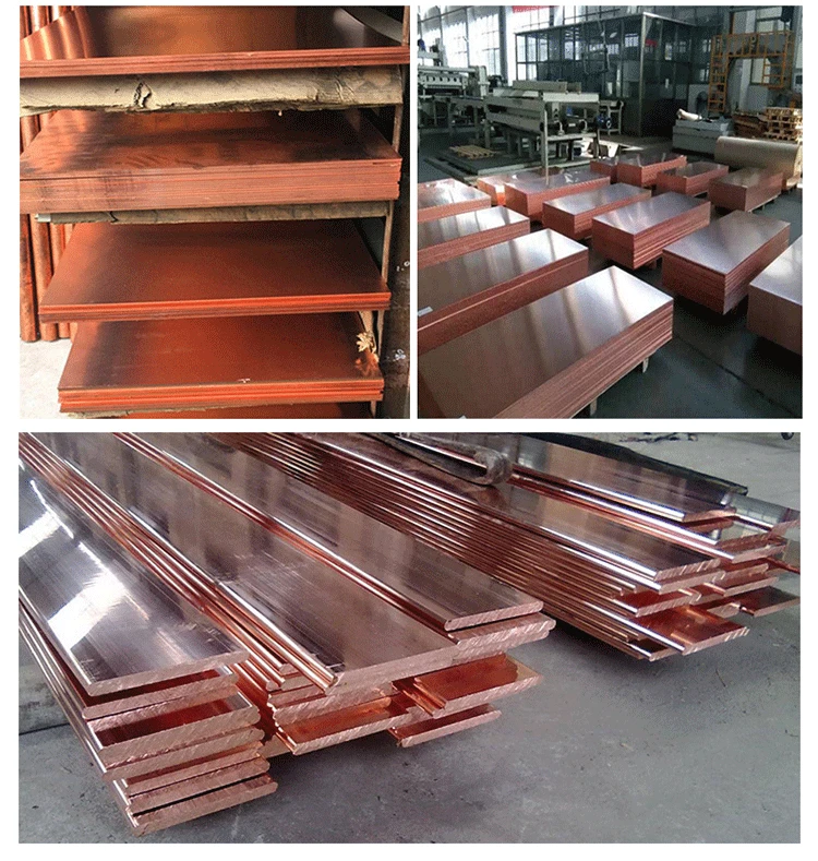 Copper Flat Bar Copper Busbar Copper Bars For Electrical Equipment