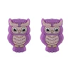 Owl animal Focal bead Light Purple