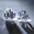 Loose Gemstone Heart Wholesale 3-10mm GRA Lab Grown Loose Gemstone Heart Shape Brilliant Cut DEF White VVS Moissanite Diamond For Jewelry