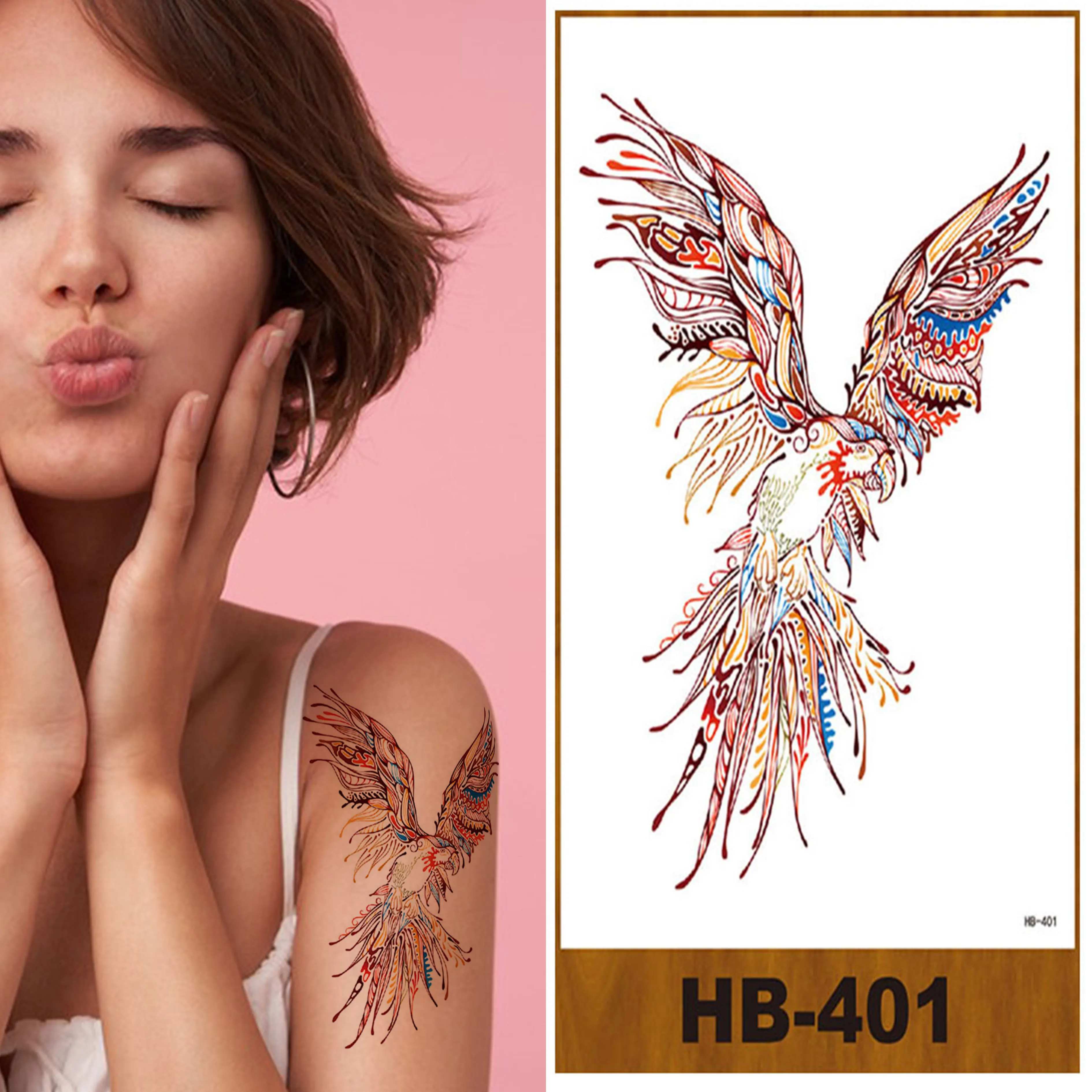 2023 Высококачественная Реалистичная временная татуировка для тела наклейка на заказ водонепроницаемая переносная вода боди-арт