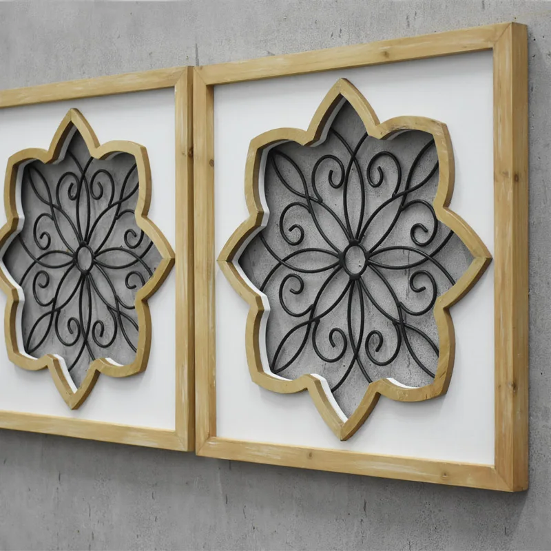 Luckywind New Design Modern Farmhouse Handmade Home Decor Antique Wall